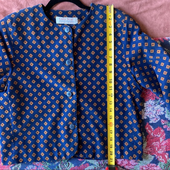 vtg Karen Scott midi skirt and jacket set - Picture 14 of 15